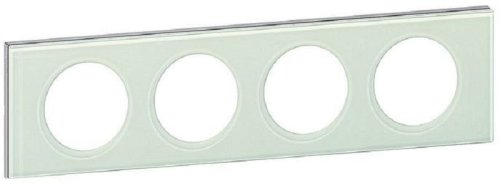 Рамка универсальная Legrand Celiane 4-м. стекло смальта белая глина картинка